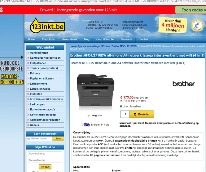 BROTHER ALL-IN-ONE PRINTER MFC-L2710DW https...