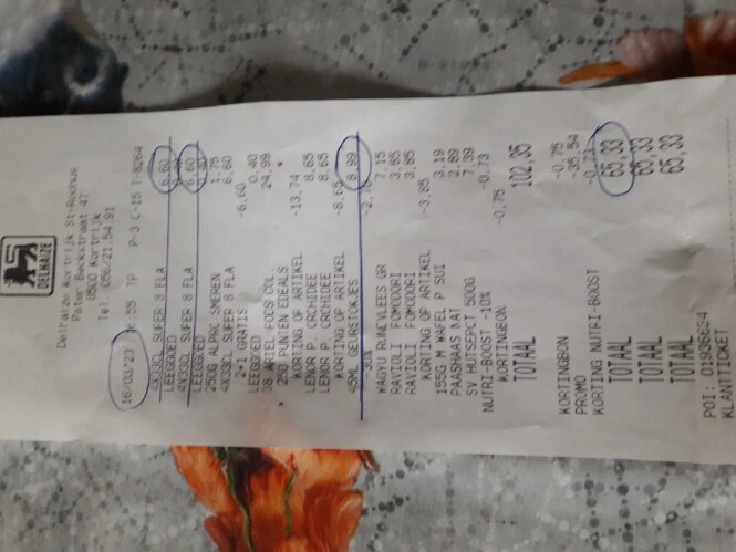 Delhaize vandaag Flandrien super 8 2+1gratis...