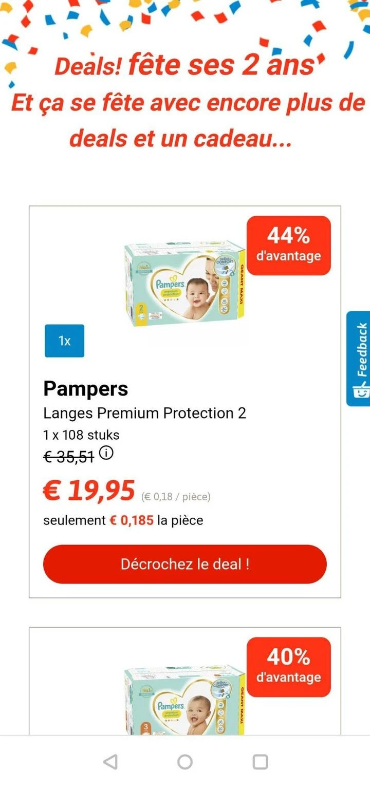 Bon gratuit pour les frais de service Collect...