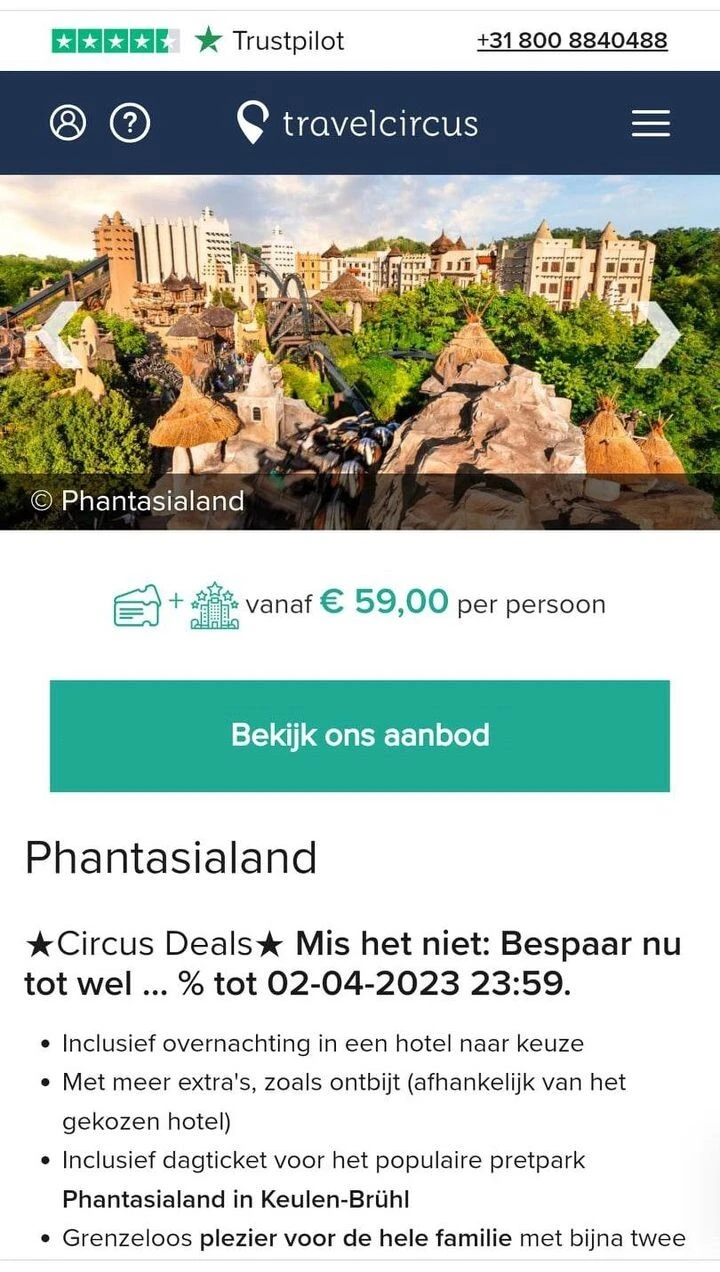 Koopje Phantasialand voor de rappe! Vanaf € 5...