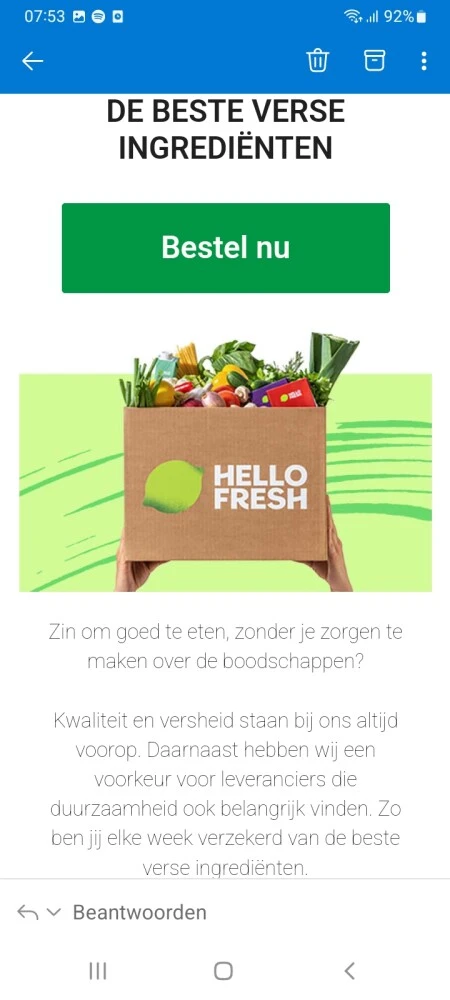 Tot 85€ korting op de maaltijdboxen + gratis...