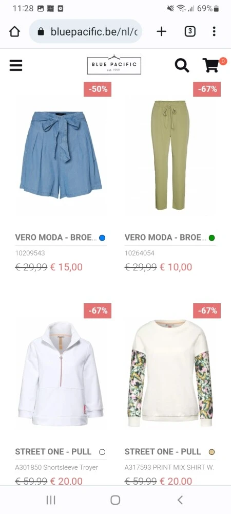 Outletshop Blue Pacific 100m2 magazijn in Put...