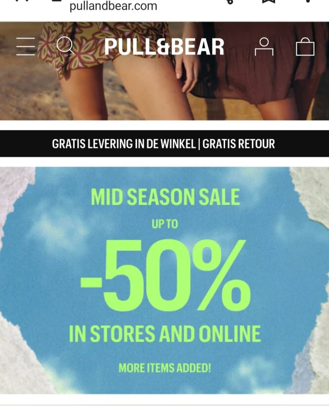 pullandbear.com mid season sale tot -50%