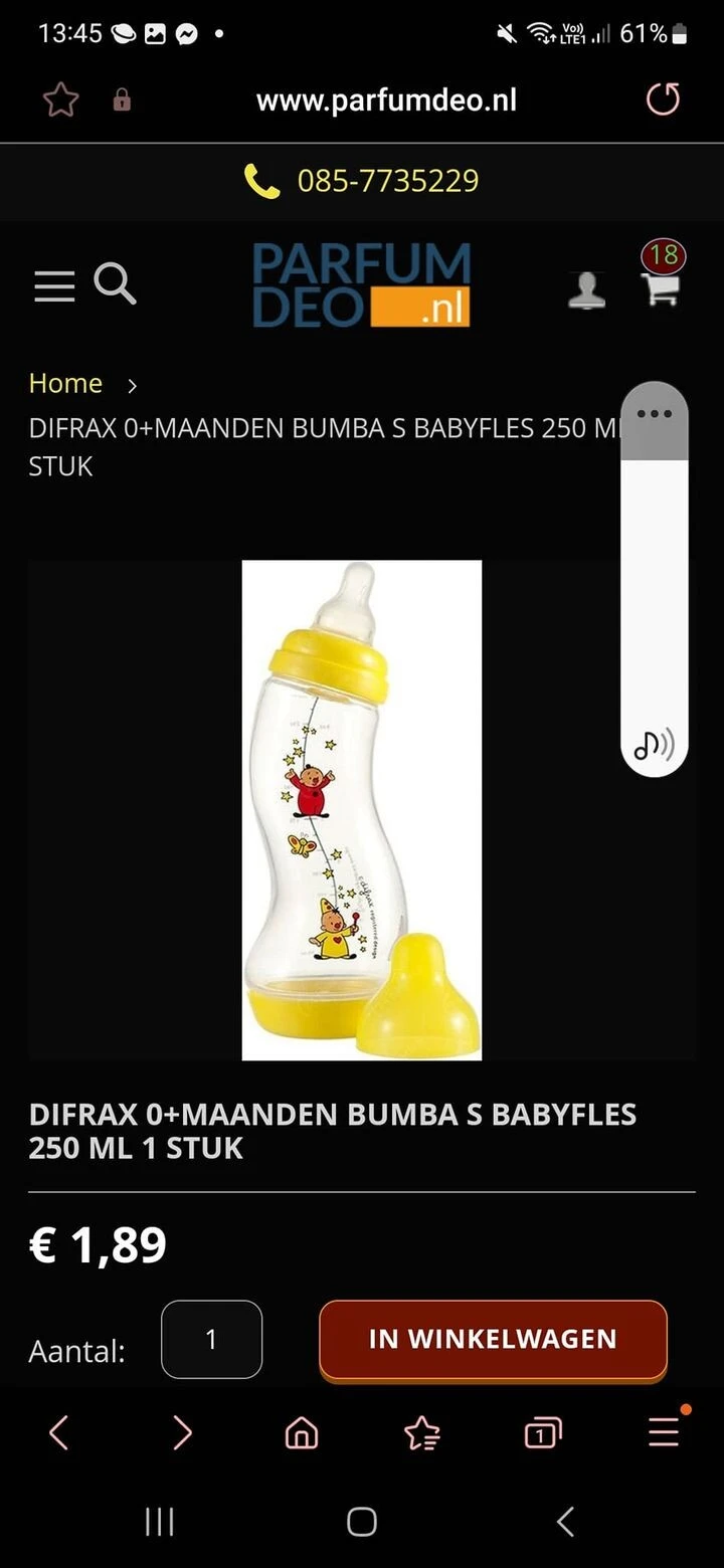 Snel inslaan denk ik dan 😅 Difrax fles bumb...