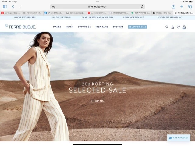 Selected Sale aan -20% Op https://www.terrebl...