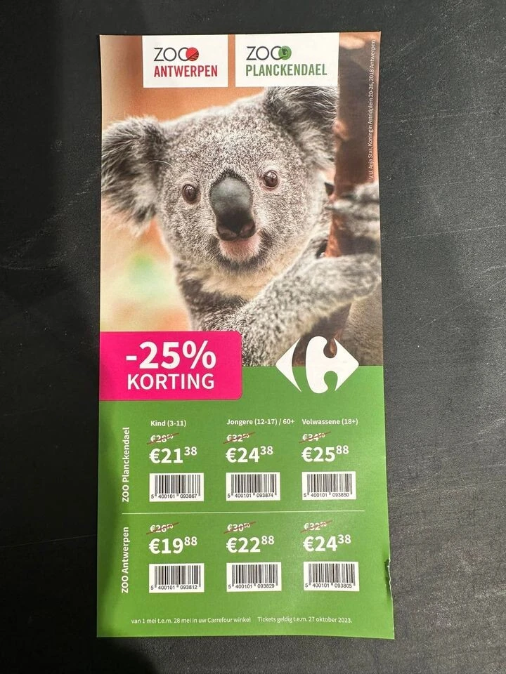 🦒🐘 -25% op tickets Planckendael of Antwerps...