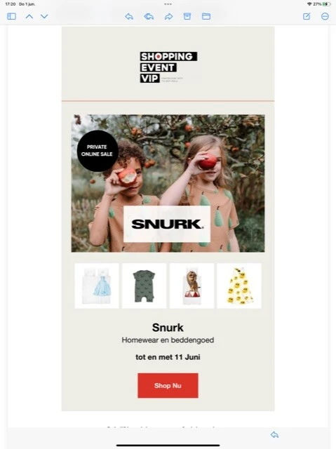 Snurk Homewear en beddengoed tot en met 11 Ju...