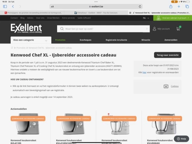Kenwood Chef XL - Ijsbereider accessoire cade...