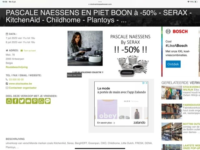 PASCALE NAESSENS EN PIET BOON à -50% - SERAX...