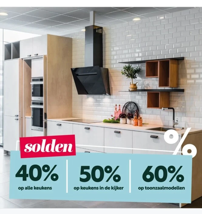 Solden bij de Keukenbouwer: ✅ -40% op alle...