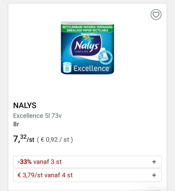 Collect&go nalys excellence 5r 73v 8r vanaf 4...