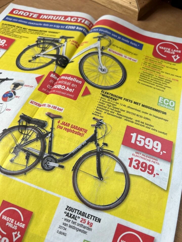 Deze week mijn oude elektrische fiets gaan wi...