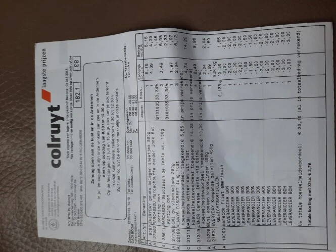 Colruyt Marcassou hoeveelheidskorting + promo...