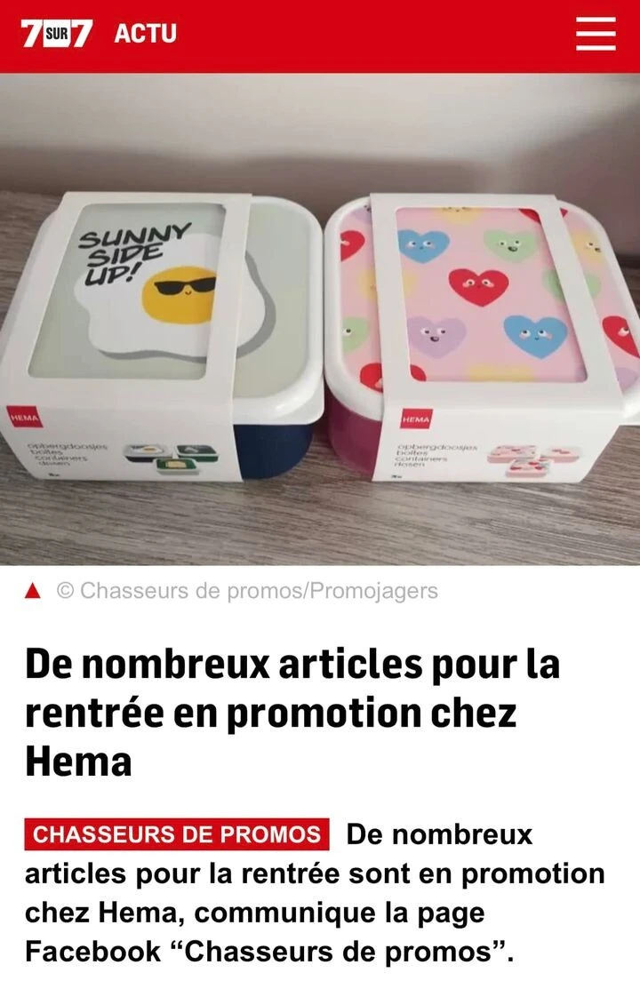 🛒 Les Chasseurs de Promos sur 7sur7 💸 🛍️ -1...