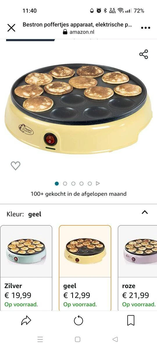 Bestron poffertjes apparaat -71% Van €44,95 n...
