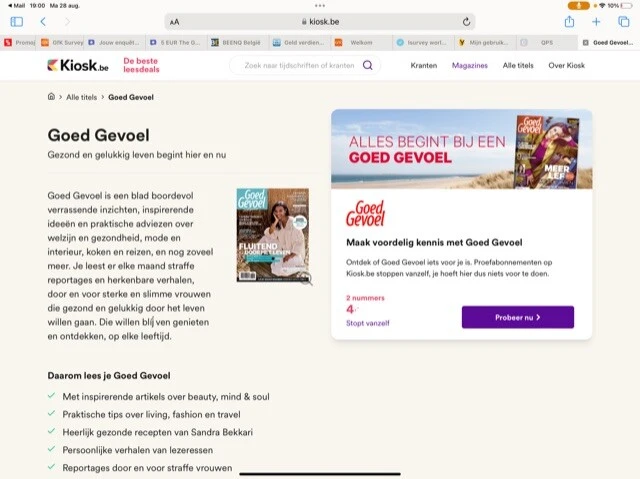 Goed gevoel 2 nummers voor 4€ bij https://www...