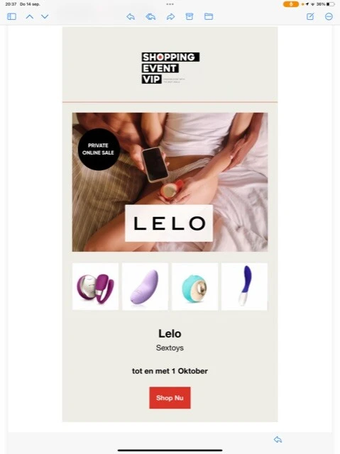 Lelo Sextoys tot en met 1 Oktober https://sho...