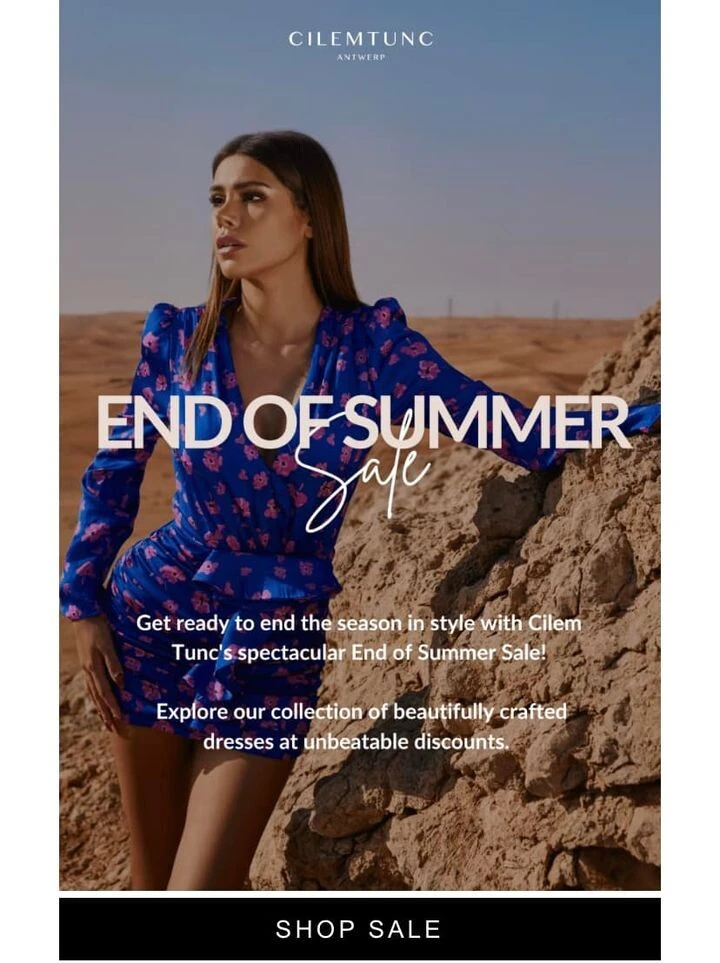 End of summer-sale van modeontwerpster Cilem...