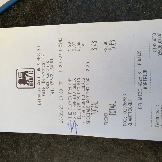 Delhaize Kortrijk the flower farm 50% terugbe...