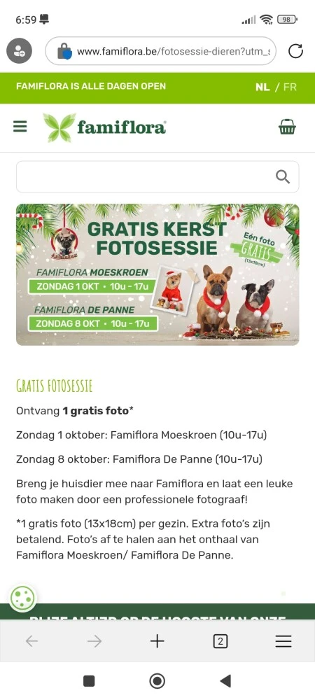 GRATIS FOTOSESSIE familflora Zondag 1 oktobe...