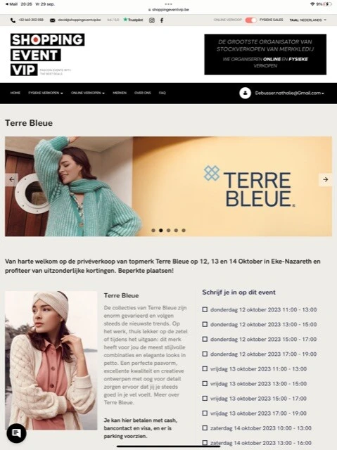 Terre Bleue ✅ Dameskledij ✅ Hoge kortingen...