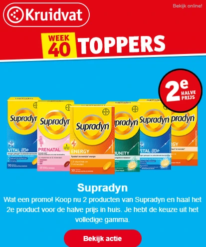 Bij aankoop van 2 producten van Supradyn bij...