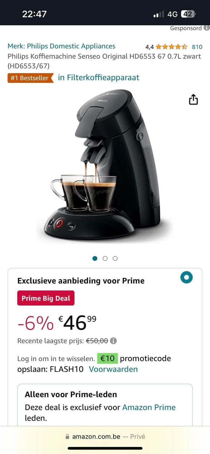 Koopje op de Amazon Prime Deals Philips Sense...