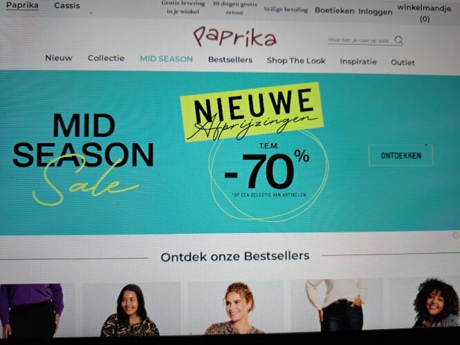 paprika-shopping.be tot -70% op een selectie