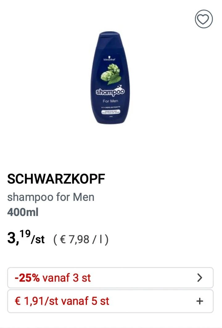 🚨 Erg lage prijzen op Schwarzkopf shampoo 🧴...