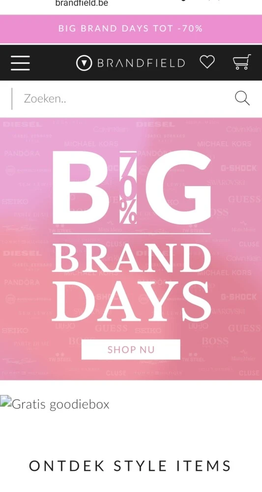 brandfield.be big brand days tot -70% op een...