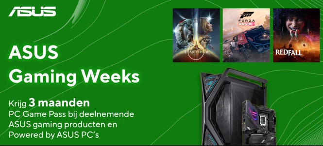 ASUS Krijg 3 maanden PC Game Pass bij deelne...