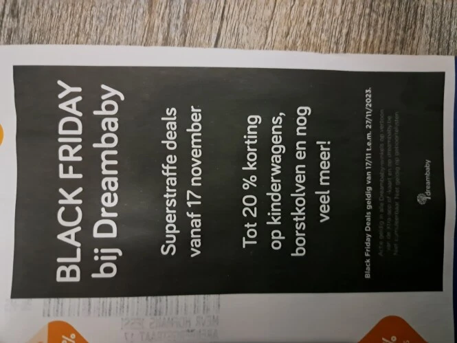 Black friday bij Dreambaby superstraffe deal...