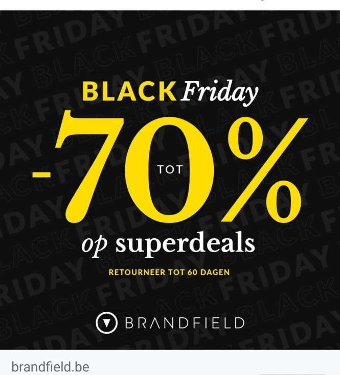 brandfield.be black friday tot -70% op superd...