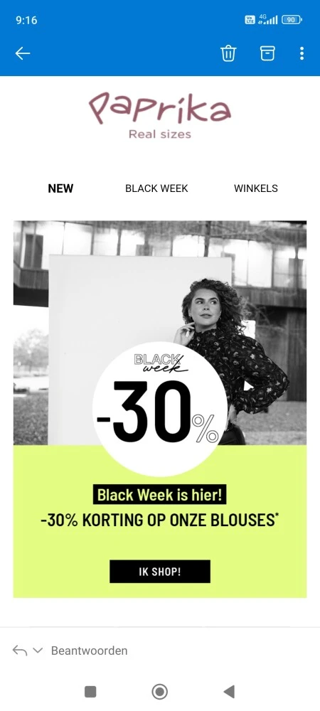 30% korting op blouses bij paprika-shopping.b...