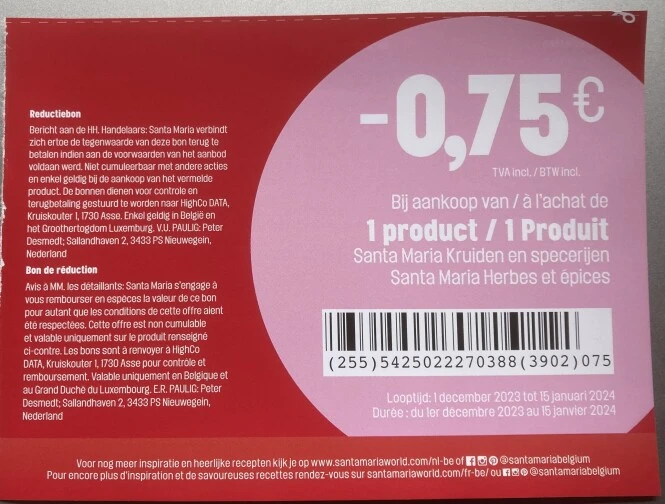 Bonnetjes in ad delhaize lede -0,75€ bij aaa...