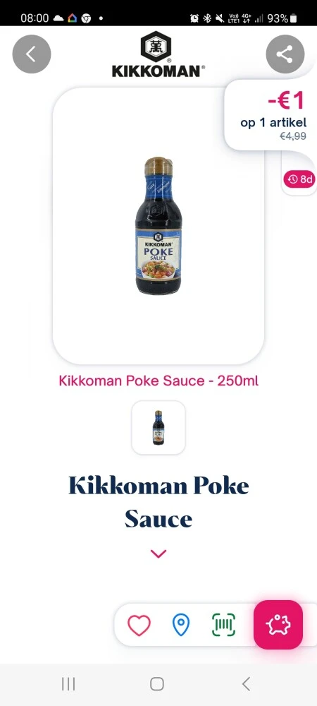 Shopmium -€1,00 kikkoman poke sauce 250ml