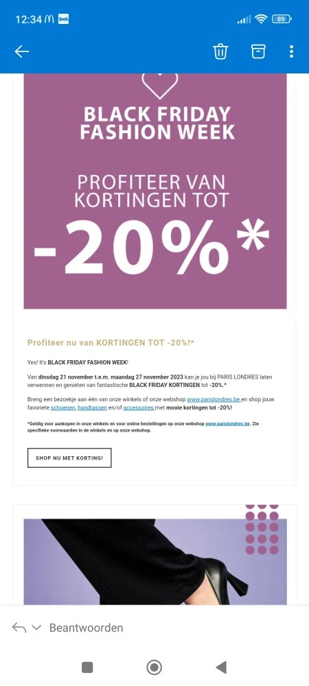 Van dinsdag 21 november t.e.m. maandag 27 nov...