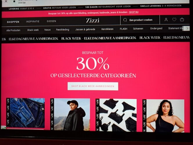 zizzi.be bespaar 30% op geselecteede items