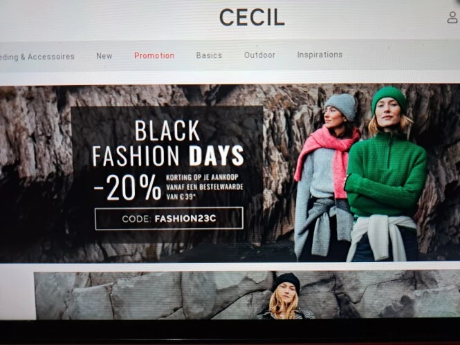 cecil-mode.be -20% korting op je aankoop vana...