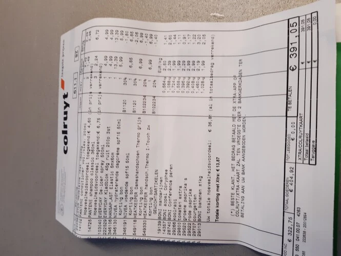 Colruyt averbode. *1 pakje solo margarine pa...