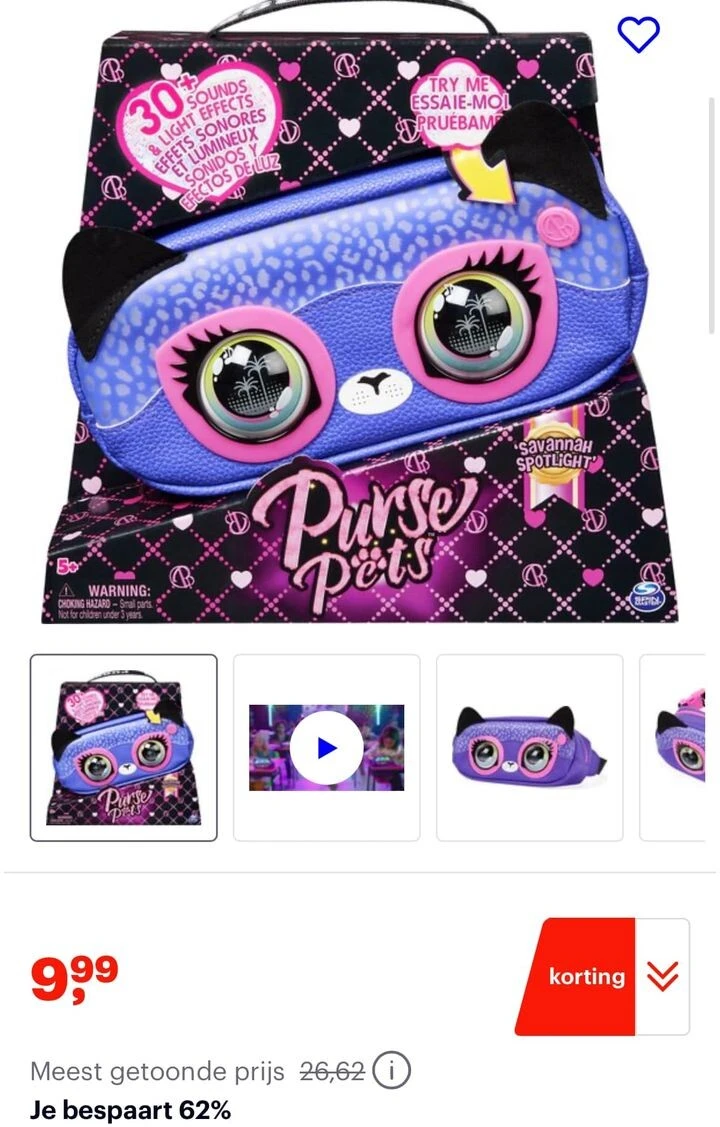 Purse Pets Heuptasje,Cheetah nu voor 9,99€ bi...