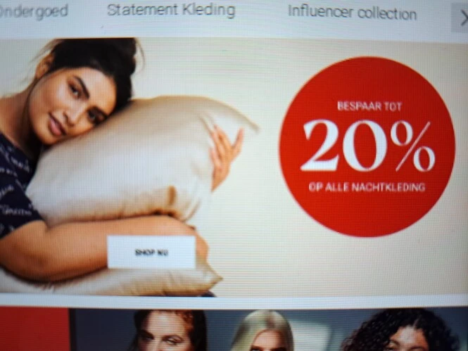 zizzi.be bespaar 20% op alle nachtkleding