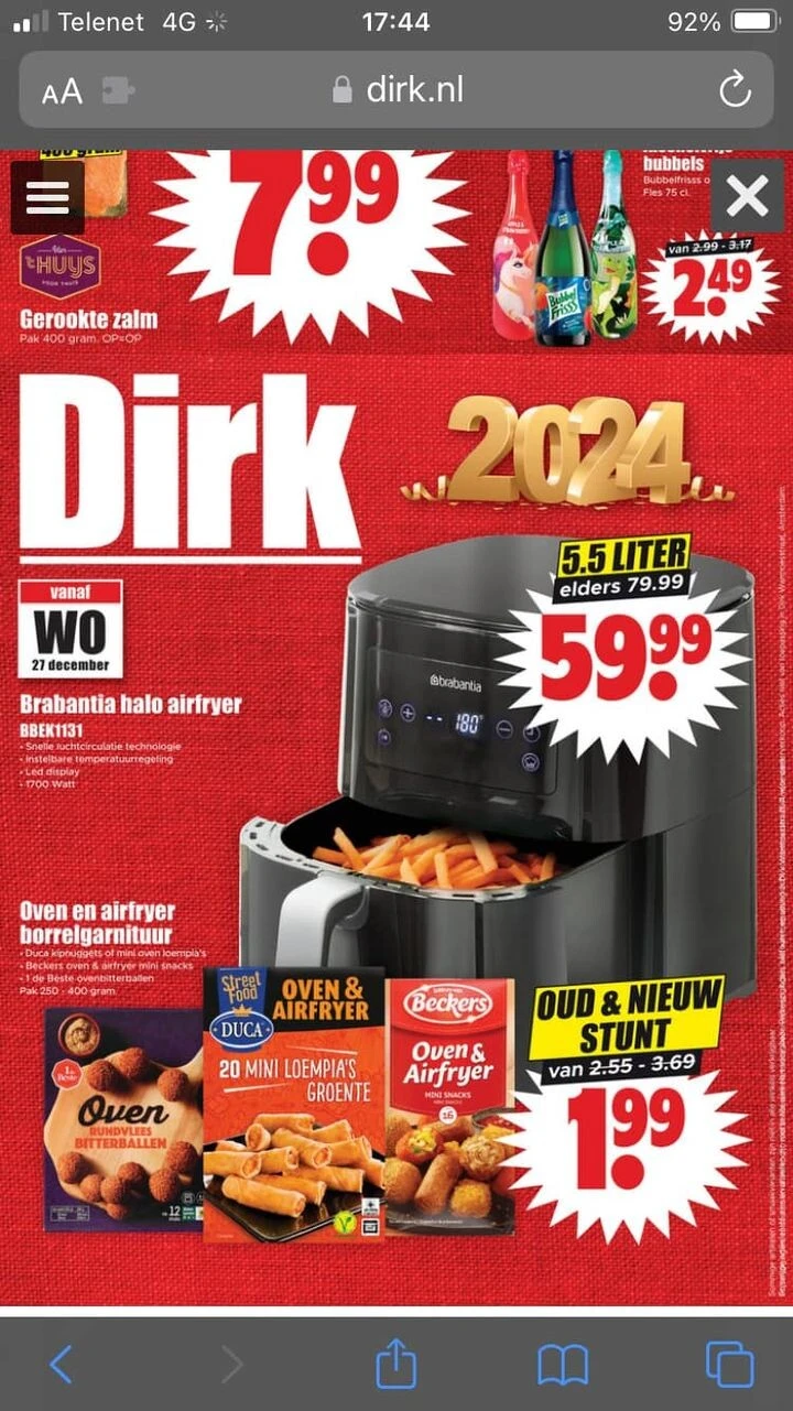 Deze airfryer van Brabantia bij Dirk van den...