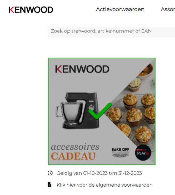 Kenwood Tot €345 aan accessoires cadeau bij a...