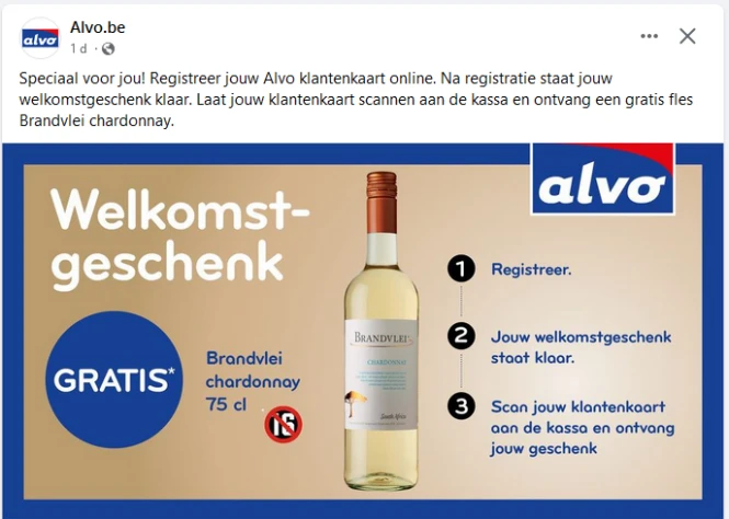 Speciaal voor jou! Registreer jouw Alvo klant...
