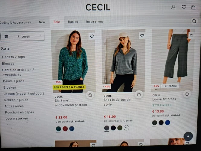 cecil-mode.be tot -65% op een selectie
