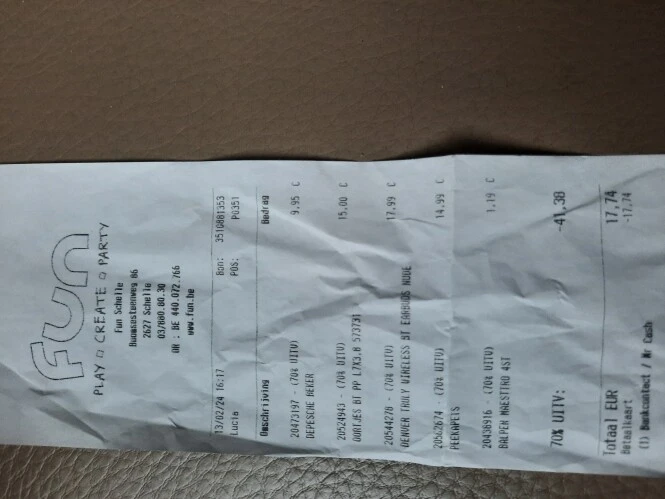 Fun Oa tas en schrijfmateriaal gekocht allema...