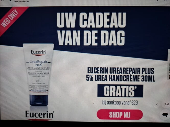 Gratis eucerin handcreme