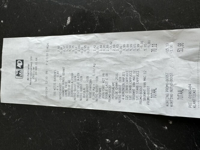 Korting bij delhaize