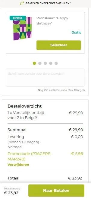 Vorstelijk ontbijten, meestal inclusief glaas...